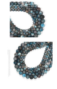 Nieuwe Diy Natural Crystal Blue Labradoriet Kralen Half Afgewerkt Sieraden Materiaal Handgemaakte Ronde Kralen Armband - Product Image 6