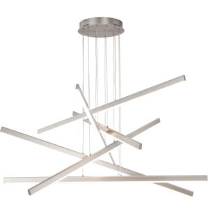 Lámpara colgante larga LED creativa, colgante de 6 luces para iluminación de oficina - Product Image 1