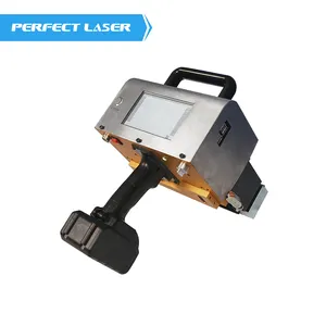 Perfecte Laser-Metalen Buizen Draagbare Handheld Lcd Batterij Elektrische Dot Peen Pin Markering Machine