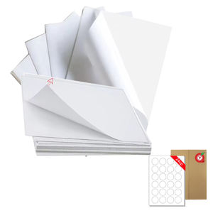 Etiquettes autocollantes rondes format A4 24UP Autocollants pour logo d'adresse en papier <span class=keywords><strong>Feuille</strong></span> de papier d'emballage numérique personnalisé pour aliments - Product Image 1