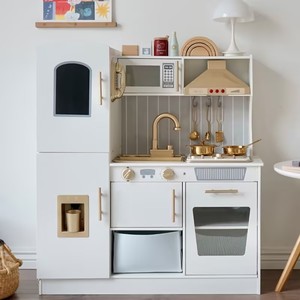 Set da Cucina Giocattolo <span class=keywords><strong>in</strong></span> <span class=keywords><strong>Legno</strong></span> Educativo <span class=keywords><strong>per</strong></span> <span class=keywords><strong>Bambini</strong></span> con Microonde Realistico con Luci e Suoni, Gioco di Ruolo <span class=keywords><strong>per</strong></span> <span class=keywords><strong>Bambini</strong></span> e Bambine - Product Image 2