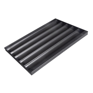 Bandeja Antiadherente de Metal para Hornear Pan Francés con Cinco y Cuatro Ranuras, Molde Cuadrado para Tostadas y Baguette - Product Image 3