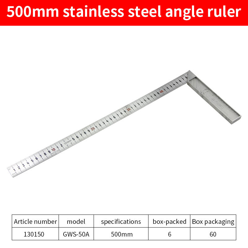 Regla cuadrada de 500 mm.