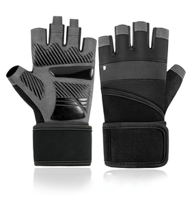 Gants de fitness unisexes en polyester à demi-doigts pour la musculation, les sports de plein air, antidérapants, résistants à l'usure, respirants - Product Image 2