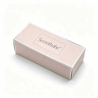 Emballages haut de gamme personnalisés en or rose pour pots et flacons de crème, boîtes à rabat avec garniture argentée pour crème contour des yeux et poudre libre