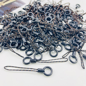 Correas para teléfono móvil, llavero circular negro, cuerda corta, cordón grueso, accesorio DIY para teléfono - Product Image 5