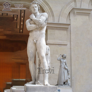 Escultura clásica del Museo griego Trevi Mármol Estatua romana <span class=keywords><strong>de</strong></span> Espartaco - Product Image 1