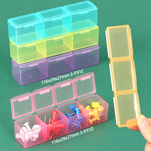 SUNSHING 2 3 4 Compartment Plastic Storage <b>Box</b> Portable Pill Case <b>Small</b> Organizer for Jewelry Craft Beads <b>Small</b> Parts - Product Image 3