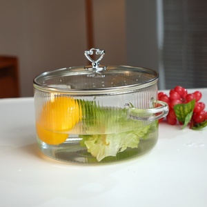 Heavy Duty Glass <b>Saucepan</b> with Lid for Soup and Milk Bulk Deal for Hospitality & Gift Industry for Cooking Pot - Product Image 3