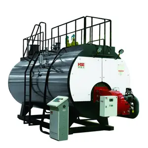 Automatic 1 to 20 ton Natural LPG Diesel Oil Fired steam boiler price three-pass gas fired boiler industrial steam generator