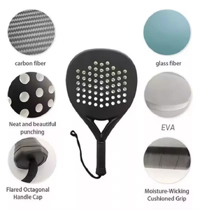Raquetas de Pádel Personalizadas de Fibra de Carbono 3K 12K 18K, Raquetas de Tenis de Pádel, Raqueta ODM OEM - Product Image 2