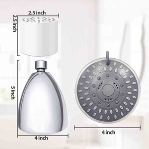 Showerhead Bathroom Faucet Cleaner 15 Stages Heavy Metals Filtration Water Outlet Purifier Kits Universal Chrome <b>Shower</b> <b>Head</b> Arm - Product Image 2
