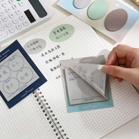 Nouvelles notes autocollantes créatives pour étudiants, bloc-notes de bureau personnalisé, index transparent, notes adhésives