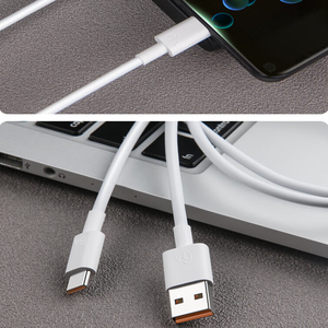 Cable de Carga Rápida 6A, Cable de Carga para Teléfono Móvil Naranja, Compatible con Carga Rápida Tipo C - Product Image 5