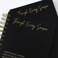 Carnet de notes de réunion d'affaires personnalisé A5 de luxe en cuir PU à spirale avec pochette et service d'impression
