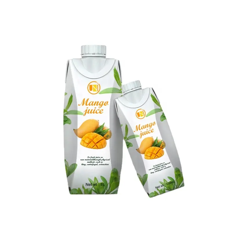 UNIPACK gable top carton 250ml 350ml pour Logo imprimé personnalisé pour le Carton de lait et de jus