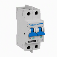 Disjoncteur solaire miniature DC Solivo MB1-63DC 1-63A DC1000V 6kA Protection contre les surcharges et les courts-circuits pour boîtier de combinaison PV MCB
