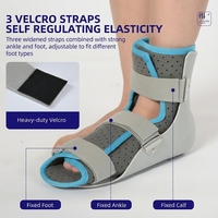 Orthèses de fixation de la cheville en aluminium léger pour immobilisation de l'articulation, soutien du pied pour fracture métatarsienne, respirantes avec fermeture à lacets