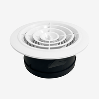 Système de ventilation intérieure, diffuseur rond en plastique ABS à vent contrôlé, aérateur d'air frais réglable