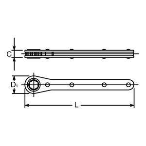 KOKEN - 145KM-H-10 Clé à cliquet réversible-EAN 4991644200955 CLÉS À CLIQUET - Product Image 2