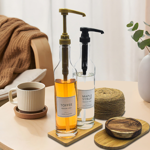 Dispensador de jarabe de café, botella de jarabe, 500ml, botellas de bomba de jarabe de café de arce para barra de café, cocina, fiesta multifunción Popular - Product Image 6