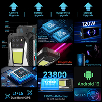 Smartphone robuste 5G Unihertz Tank 3 8849, écran 6,79 pouces 120 Hz, Android 14, caméra projecteur 200 MP, vision nocturne, batterie 23800 mAh