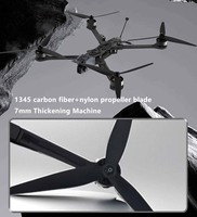 Rack traversant personnalisé Cadre de drone en fibre de carbone usiné CNC Haute résistance 7/8/9/10 pouces FPV Rack de drone aérien fabriqué en acier inoxydable