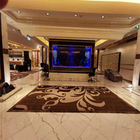 Hotel Casino Bankettsaal Wohnzimmer Schlafzimmer Blumenmuster Design Handgetufteter NZ-Wollteppich Material Wand-zu-Wand Bodenteppich