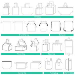 Venta caliente de impresión personalizada PP no tejido bolsa de compras promocional grande laminado Pp no tejido reutilizable bolsa de regalo - Product Image 5