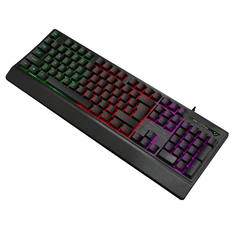 Tastiera da gioco meccanica 100% personalizzata con interruttore TECSEE RGB tasti 104 neri con cavo compatto tastiera del Computer