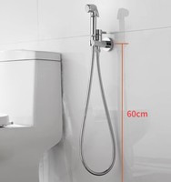 Douchette WC murale moderne en laiton et cuivre de haute qualité pour nettoyage arrière, pulvérisateur de bidet, robinet de toilette à main pour salle de bain