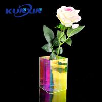 Kunxin 2mm 7mm 10mm panneau acrylique arc-en-ciel rayonnant feuille acrylique hologramme coloré