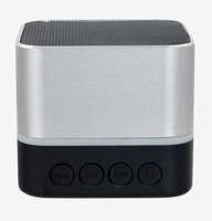 Promotional Corporate Gift Custom Logo Printed Two Tone Square Portable Wireless Bluetooth Speaker With Stereo Sound