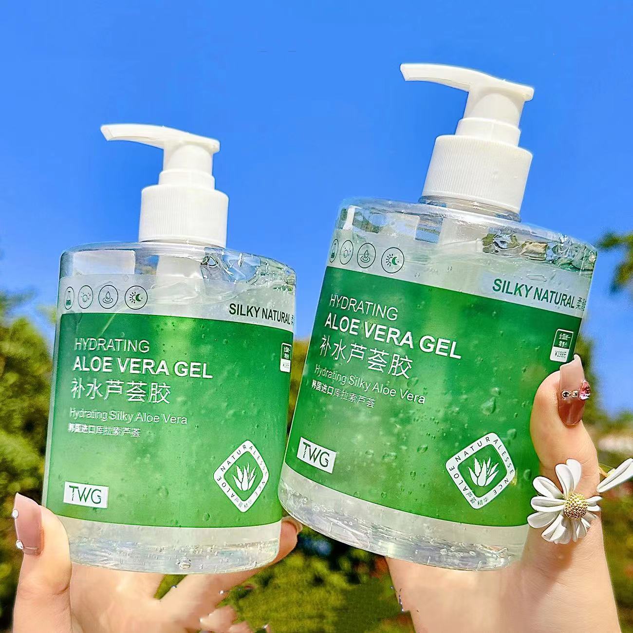 TWG RTS Gel naturale per il viso di Aloe Vera Gel idratante per lenire dopo il sole Gel di Aloe Vera