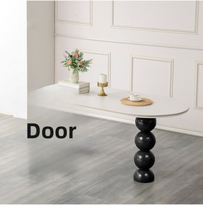 Mesa de Comedor de Cuarzo con Aspecto Cremoso, Estilo 2026, Diseño Alienígena, Mueble para el Hogar de Estilo Francés, Famoso en Internet - Product Image 6