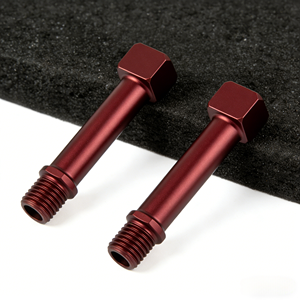 מחברי צינורות תעשייתיים יצוקים מאלומיניום בציפוי אנודייז ירוק זית, בעלי דיוק גבוה, עם הברגות, למכונות - Product Image 4