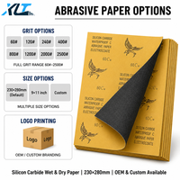 En stock – Feuilles de papier abrasif rectangulaires étanches 230*280mm en carbure de silicium, pour ponçage humide et sec, P60-P1200, pour réparation de carrosserie automobile