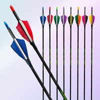 Flèches de chasse en carbone de qualité professionnelle 31/30 pouces avec plumes de dinde de 4 pouces