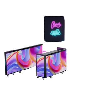 Escenario DJ portátil plegable a todo color con pantalla LED, ideal para bodas y eventos de discoteca - Product Image 1