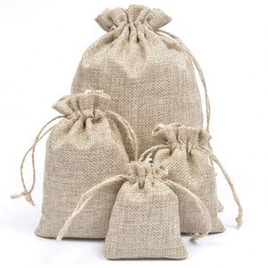 Wholesale Jute Drawstring Bag Burlap Gift Bag - Product Image 1