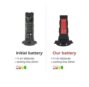 Batterie de drone intelligente pour caméra de vol, pièces de rechange pour quadricoptère RC Hubsan H117S Zino PRO, mise à niveau 11,4 V 4200 mAh - Product Image 5