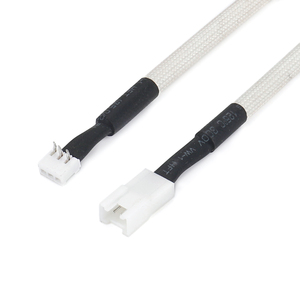 Set Kabel Hotend Printer 3D 2 Pin Termistor 3 Pin Pemanas Selubung Fiberglass 125C VW-1 HFT untuk Ender CR-10 OEM - Product Image 1