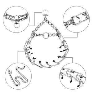 Kingtale de perro personalizado punta formación de Collar de cadena ajustable de acero pizca <span class=keywords><strong>para</strong></span> Choke Collar - Product Image 2