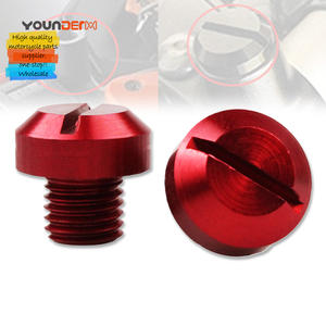 Colorido motocicleta espejo retrovisor tornillos tapas agujero tapones M10x1.25 CNC aluminio - Product Image 4