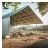 Étable moderne surélevée pour l'élevage de chèvres, structure en acier, élevage de moutons en Chine