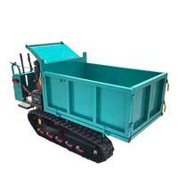 China Farm Garden 1,5 Tonnen Mini-Raupenkipper mit Selbstladung, Hydraulischer Mini-Raupenkipper, Einfach zu Bedienen