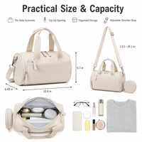 Sac de sport imperméable personnalisé avec logo, petit sac de voyage pour femmes et hommes, sac de week-end avec porte-monnaie et mini pochette
