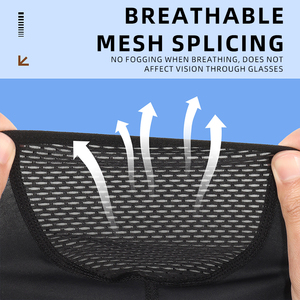 Passamontagna Estivo in Nylon Taglia Unica <span class=keywords><strong>con</strong></span> Foro Singolo per <span class=keywords><strong>Occhiali</strong></span>, Maschera Viso Corta in Seta Ghiaccio per Protezione Solare - Product Image 5