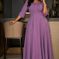 Robe longue plissée élégante et respirante en polyester, style Kaftan Abaya, grande taille, pour femme, tendance africaine