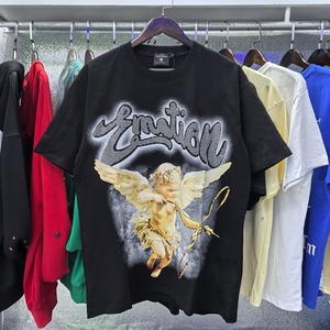 เสื้อยืดคุณภาพสูง ผ้าฝ้ายแท้ 100% ลายกราฟิก สไตล์สตรีทแวร์ สำหรับผู้ชาย ไซส์ใหญ่พิเศษ - Product Image 4